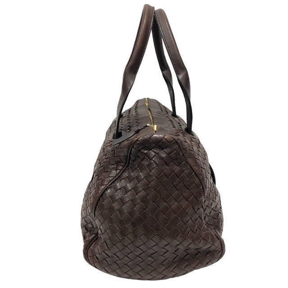Bottega Veneta Beautiful Appearance Leather Boston Bag Brown - Picture 3 of 8